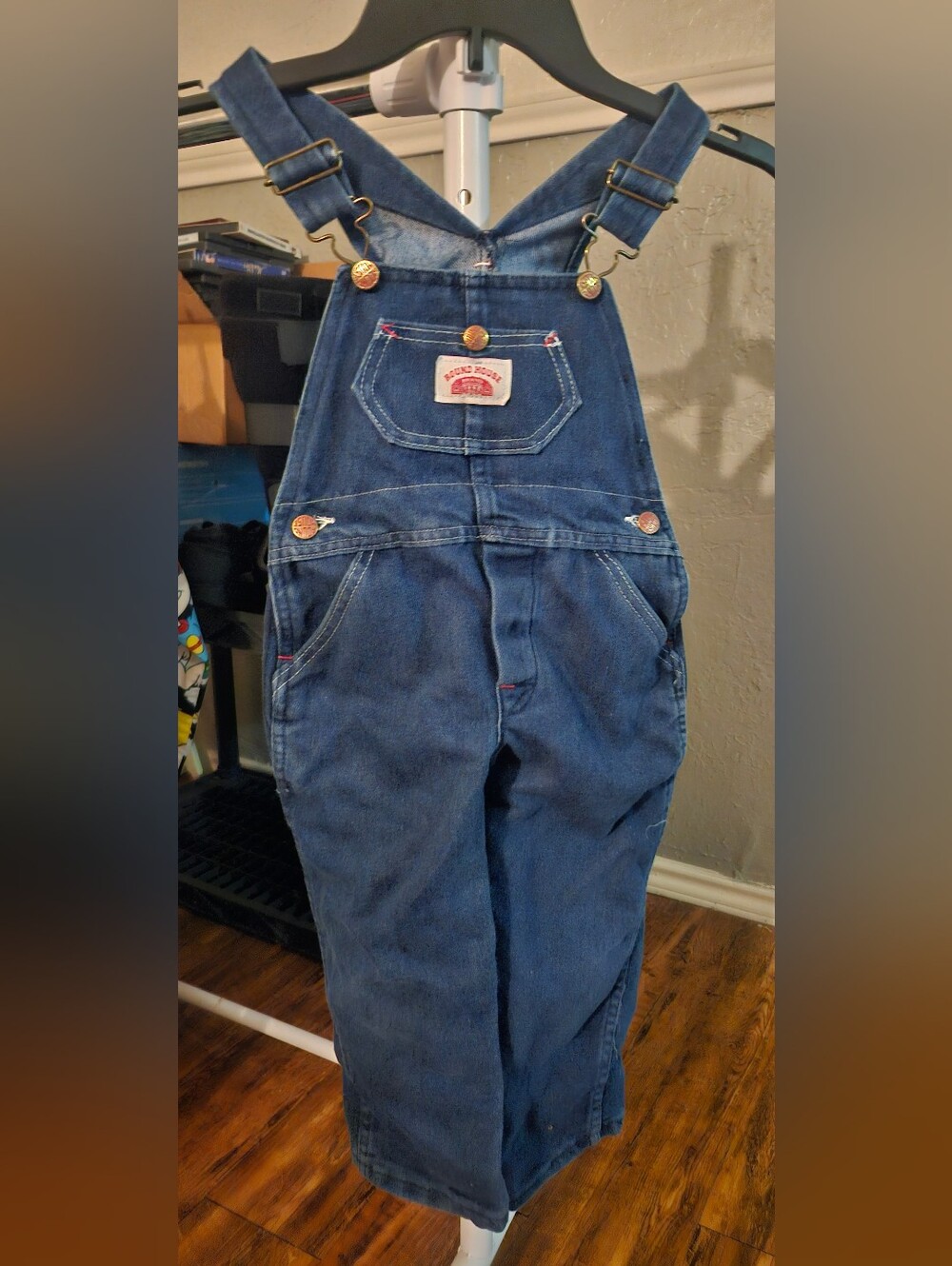 Kid's Roundhouse Vintage Blue Denim Overalls